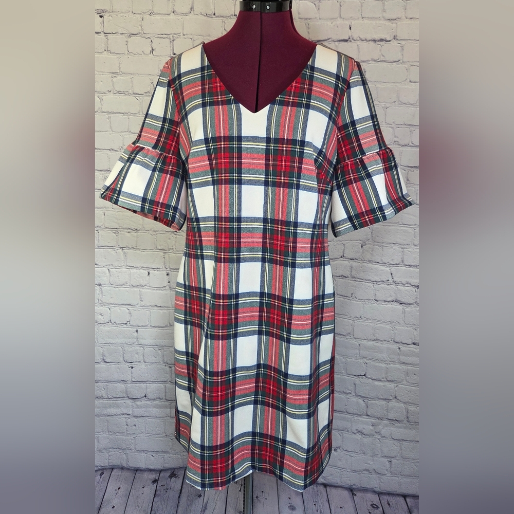 Vineyard Vines Red, Blue, and Green Plaid Dress